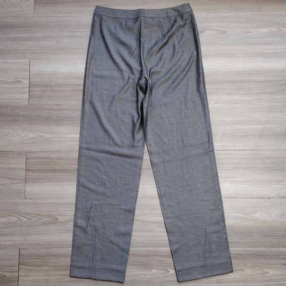 ST.JOHN Wool Blend High Rise Gray Trouser Pants - Picture 2 of 8